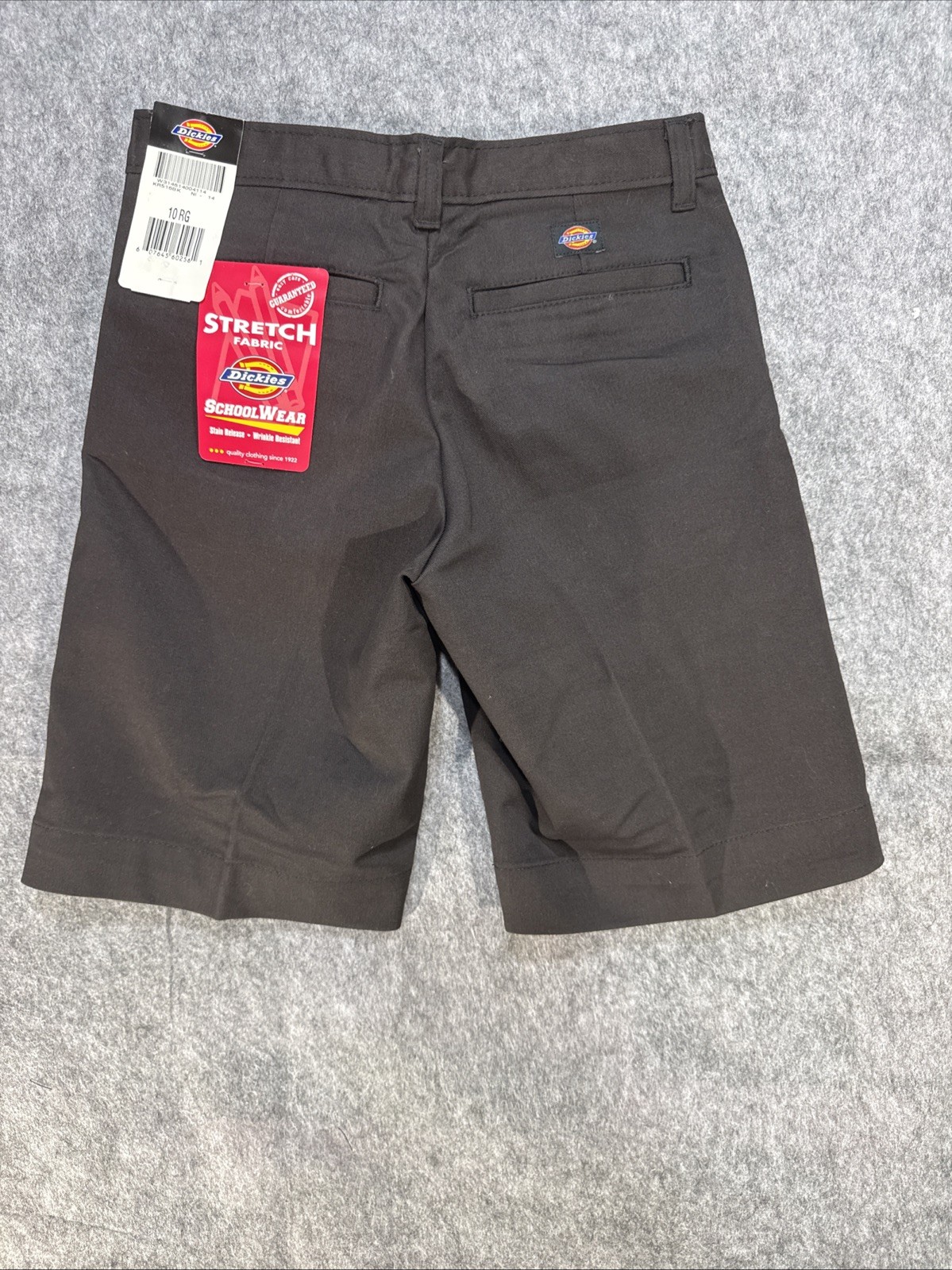 Dickies Boys Uniform School Shorts Black Size 12 Wrinkle Resistant