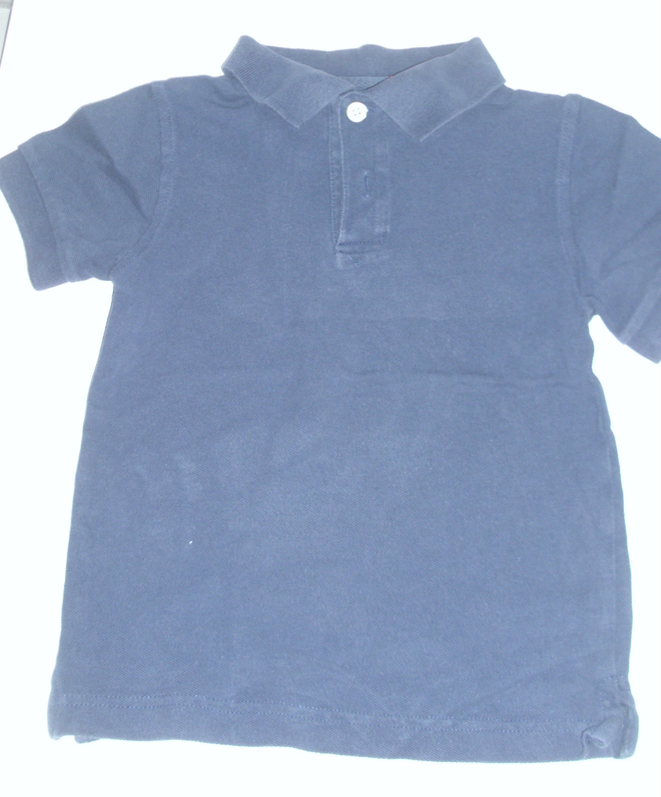 Childrens Place Boys XS 4 Blue Polo School Uniforms Shirt Short Sleeve