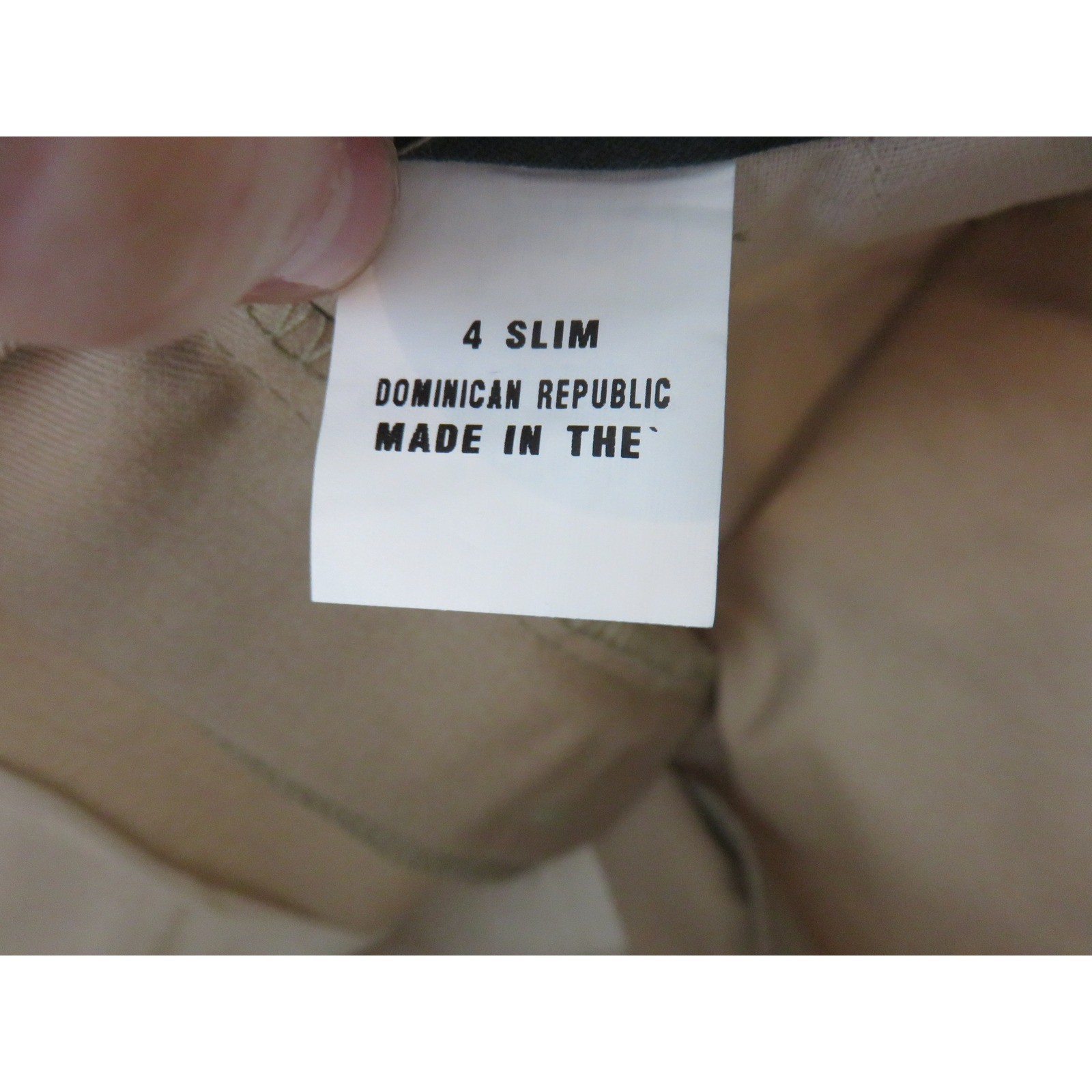 Flynn O’Hara Boys Khaki Twill Slim Pants Size 4S Adjustable Waist School Uniform