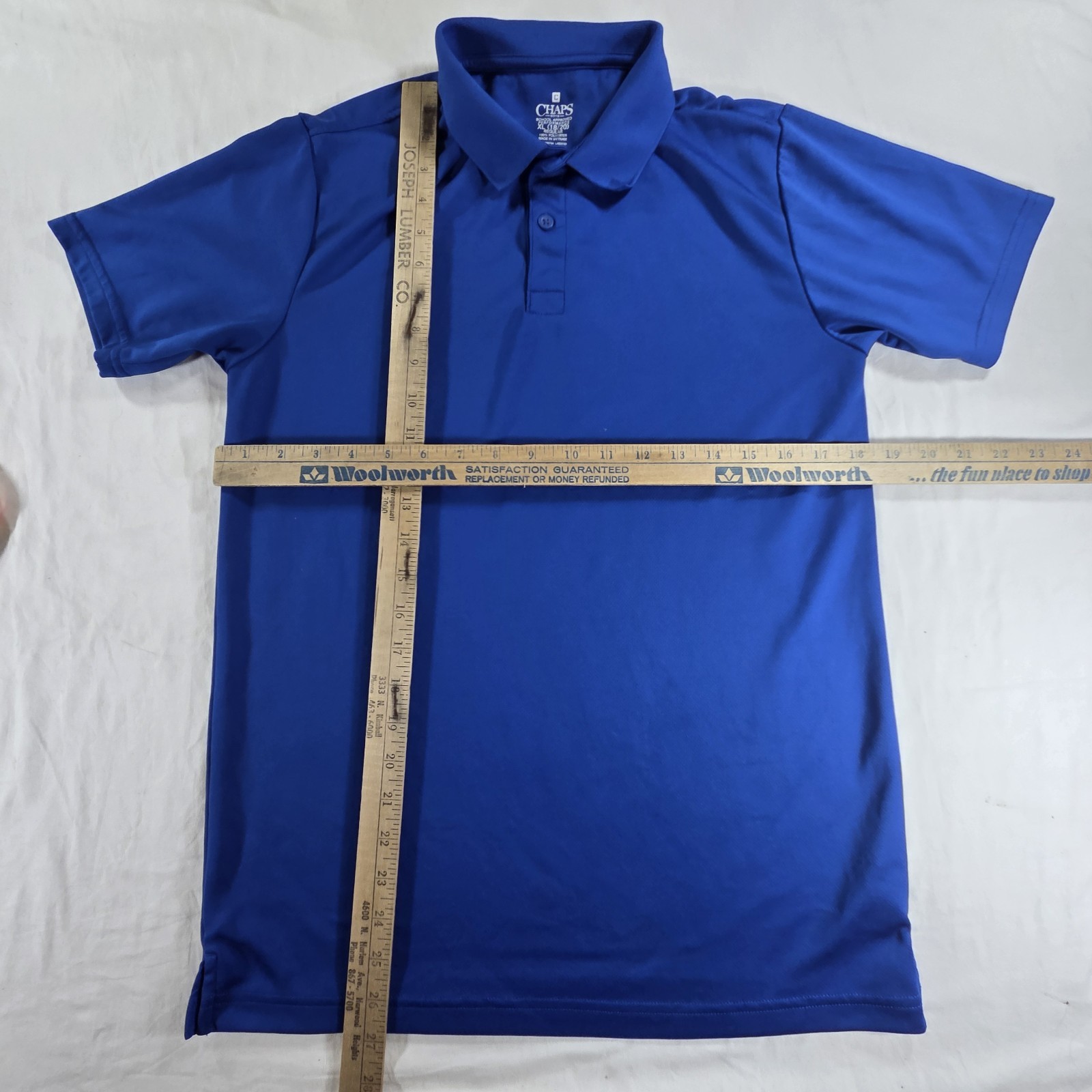 Chaps Polo Shirt – Boys XL 18/20 School Approvesld Uniform Royal Blue