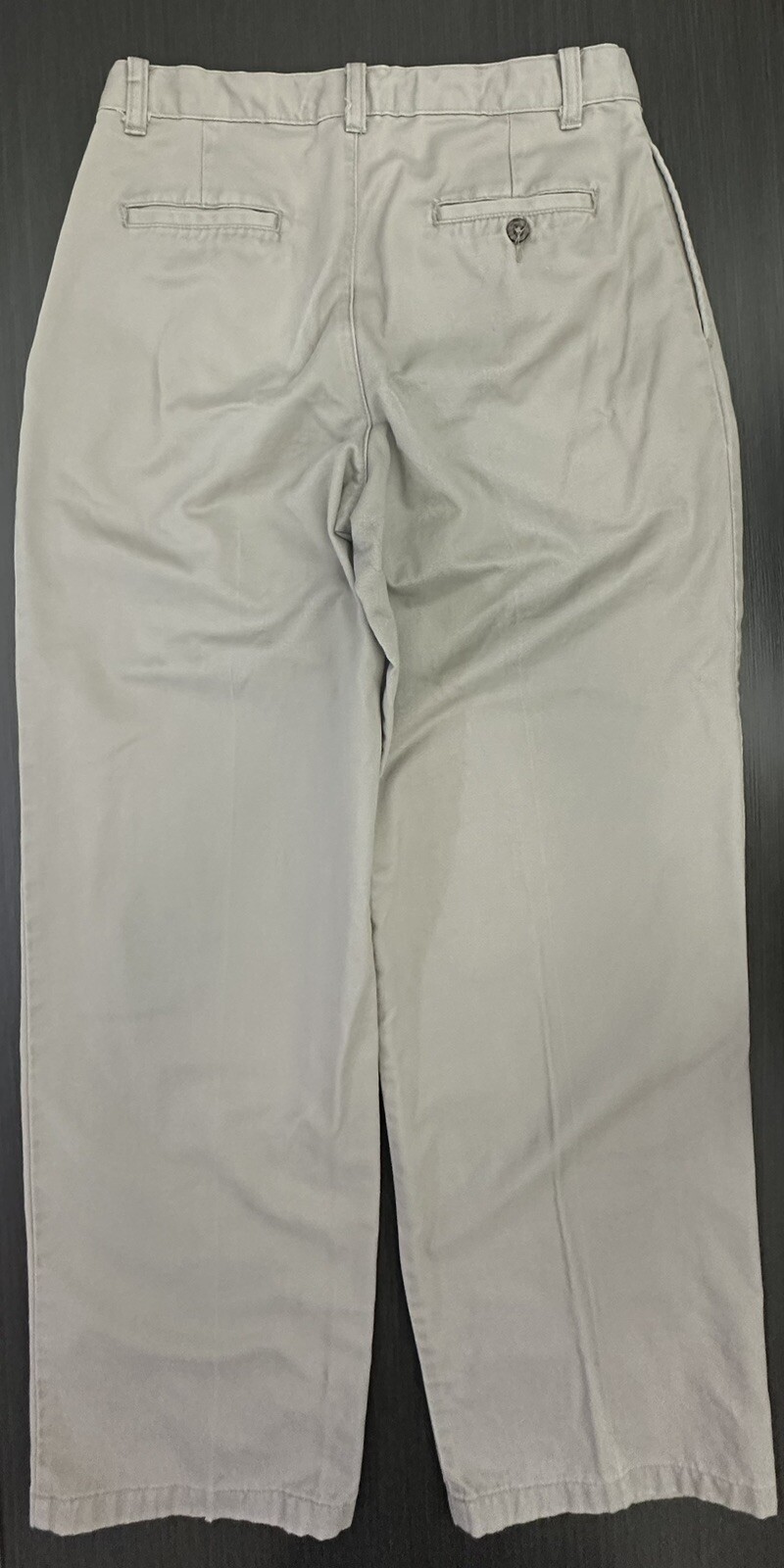 IZOD School Uniform Boys Pants Beige Pleated Front /100% Cotton /Size 18