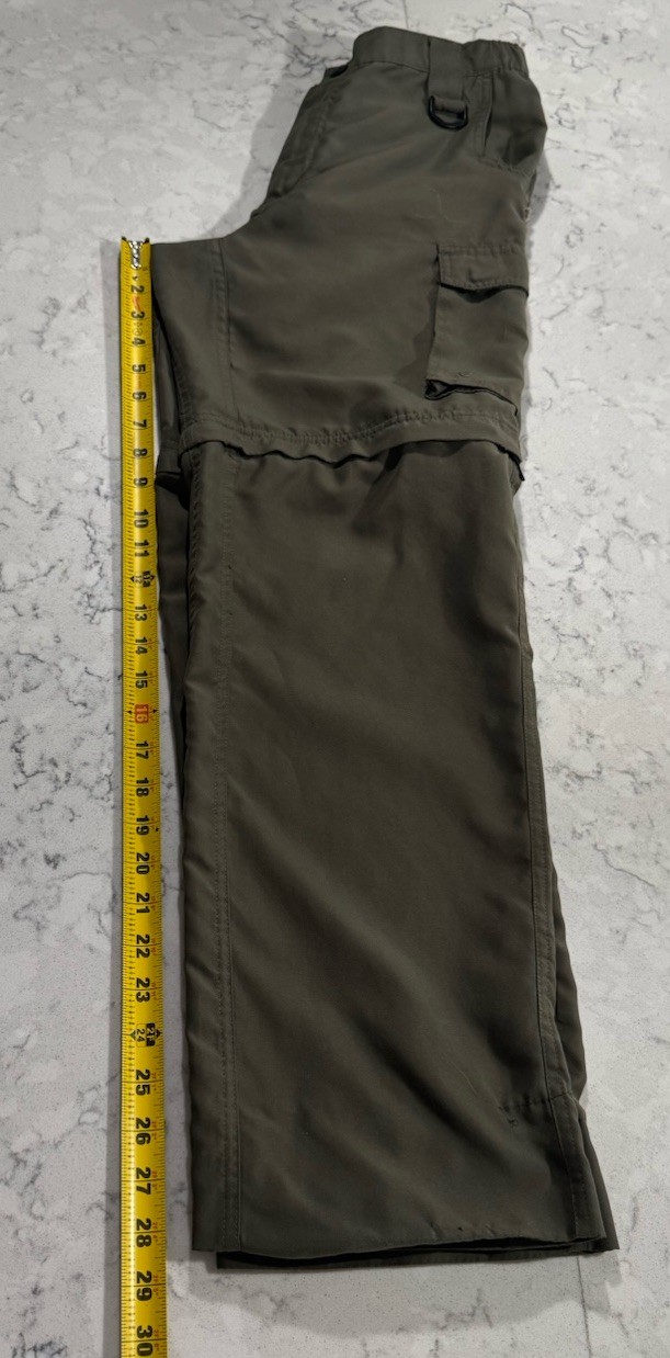 Boy Scouts Of America Pants Youth Large Green Switchback Convertible Zip Off BSA