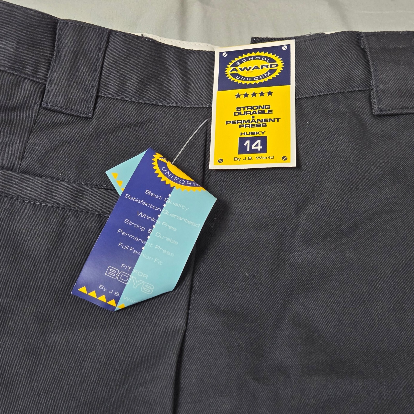 Awards School uniform pants 14Husky Navy 60% Cotton 40% Polyester