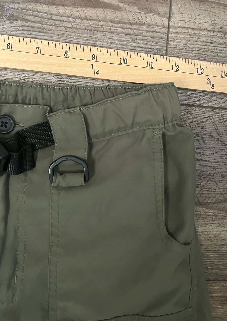 Boy Scouts Of America Pants Boys Youth M Green Uniform Switchbacks Cargo Zip Off