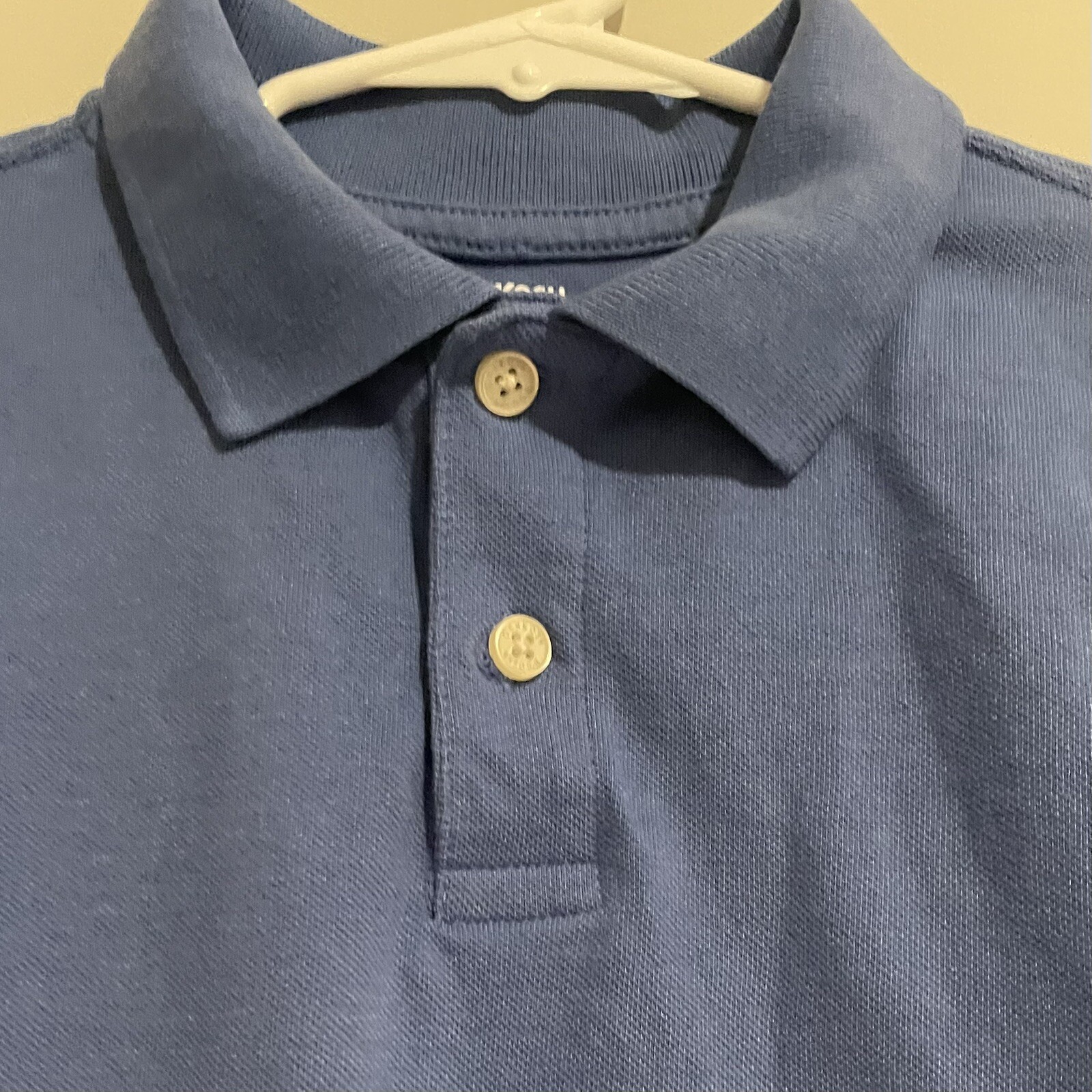 2 Oshkosh Size 6 Boys Shirts Short Sleeve Blue Uniform School Cotton Polyester