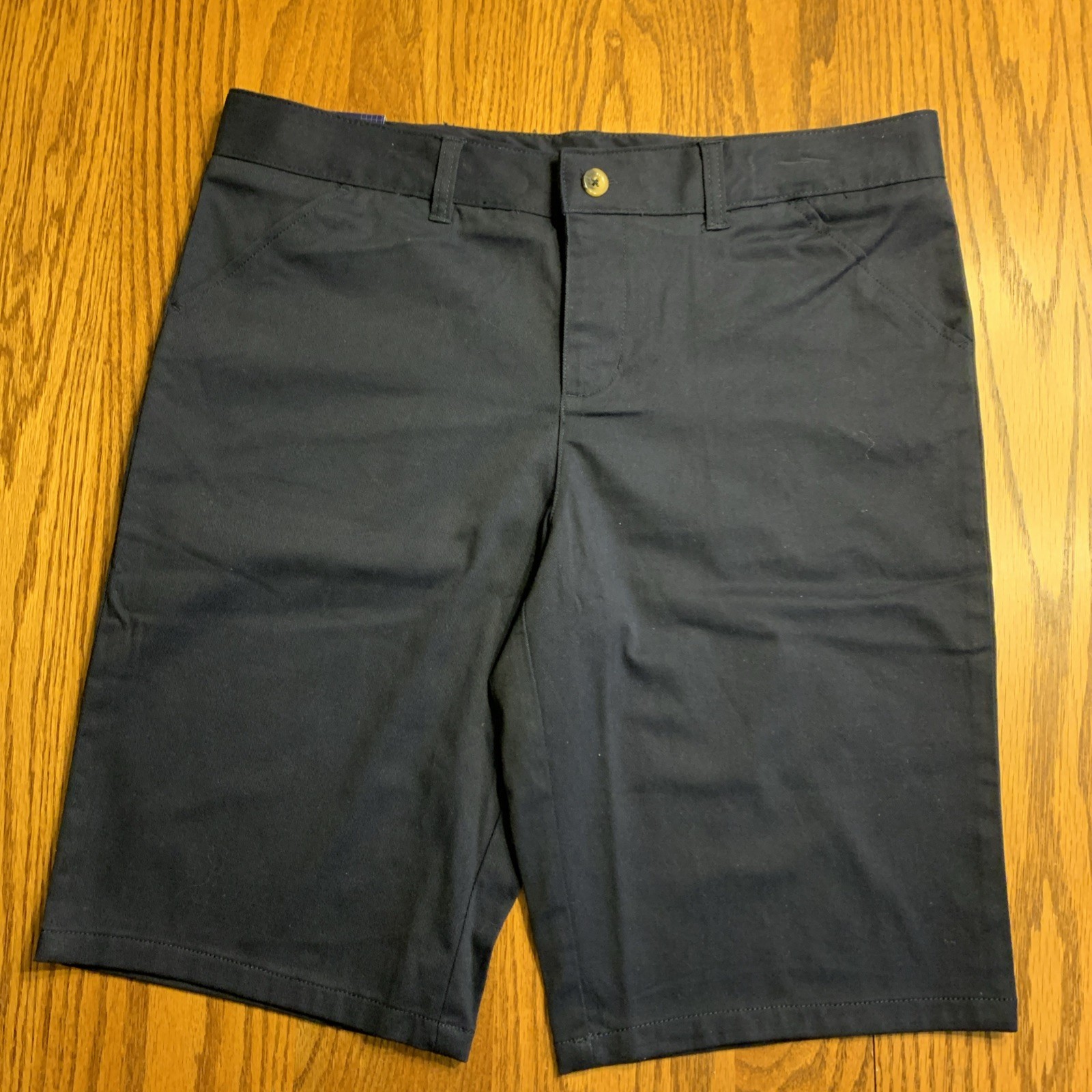 FRENCH TOAST Boys Navy Blue Uniform Bermuda SHORTS 20 Adj Waist SH9271 E NWT