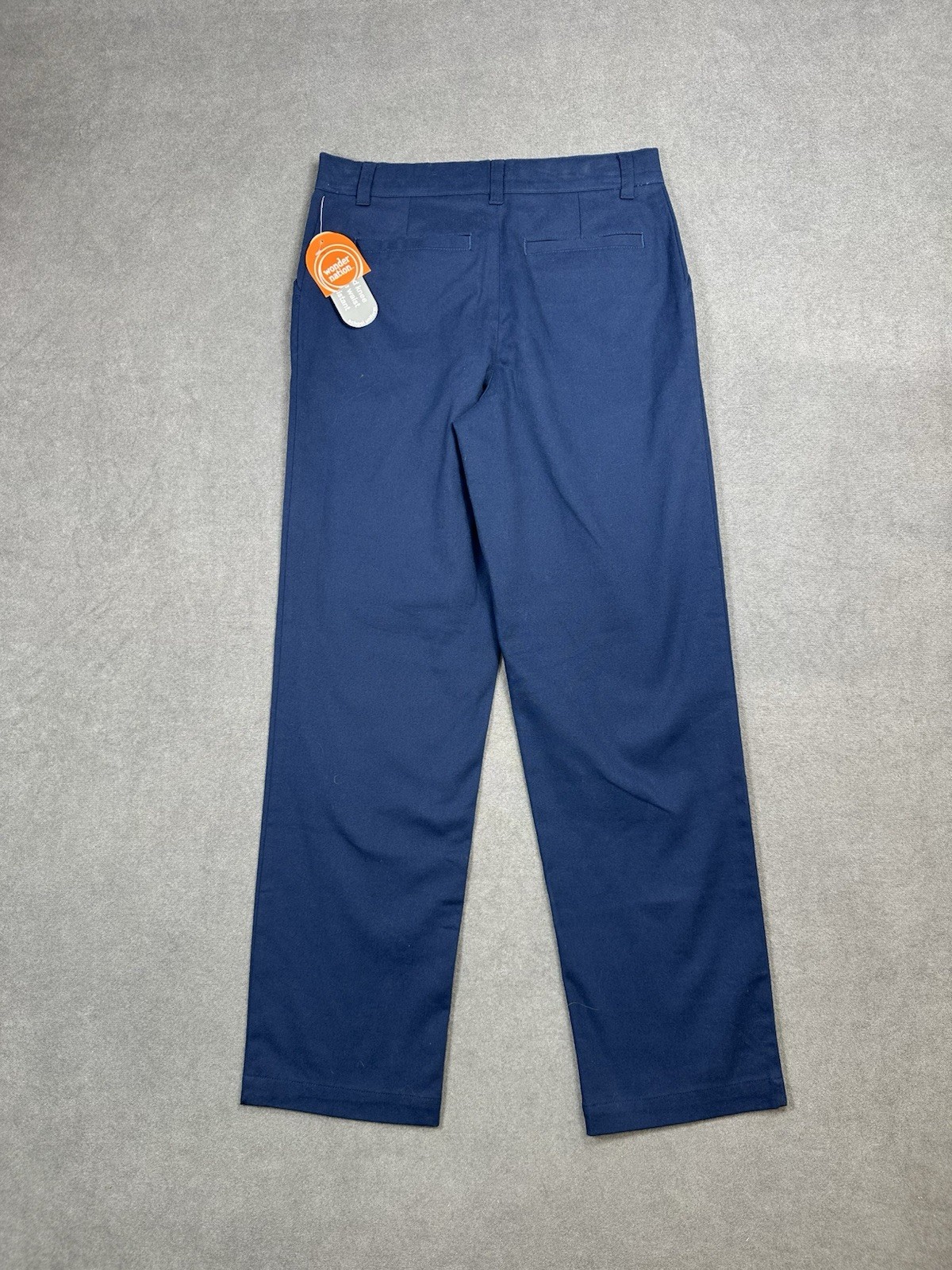 Wonder Nation Boys School Uniform Flat Front Pants Size 14 Navy