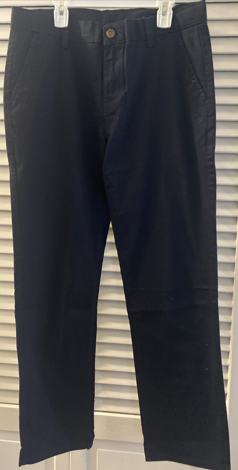 IZOD Boys Uniform Pants Cotton Stretch Adjustable Waist. Sz 18 Husky