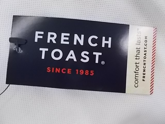 Boys French Toast $22 Uniform/Casual White L/S Polo Shirt Husky Size 10H – 20H