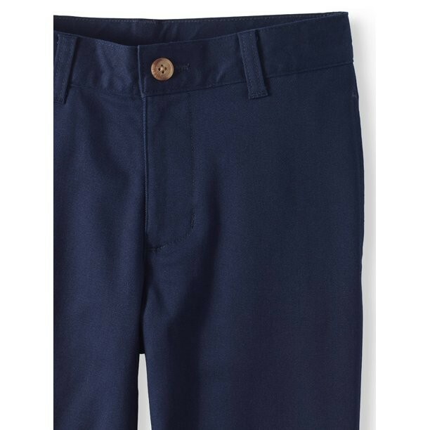 Wonder Nation Pants Boys Size 10 School Uniform Stretch Twill Flat Front –F9–