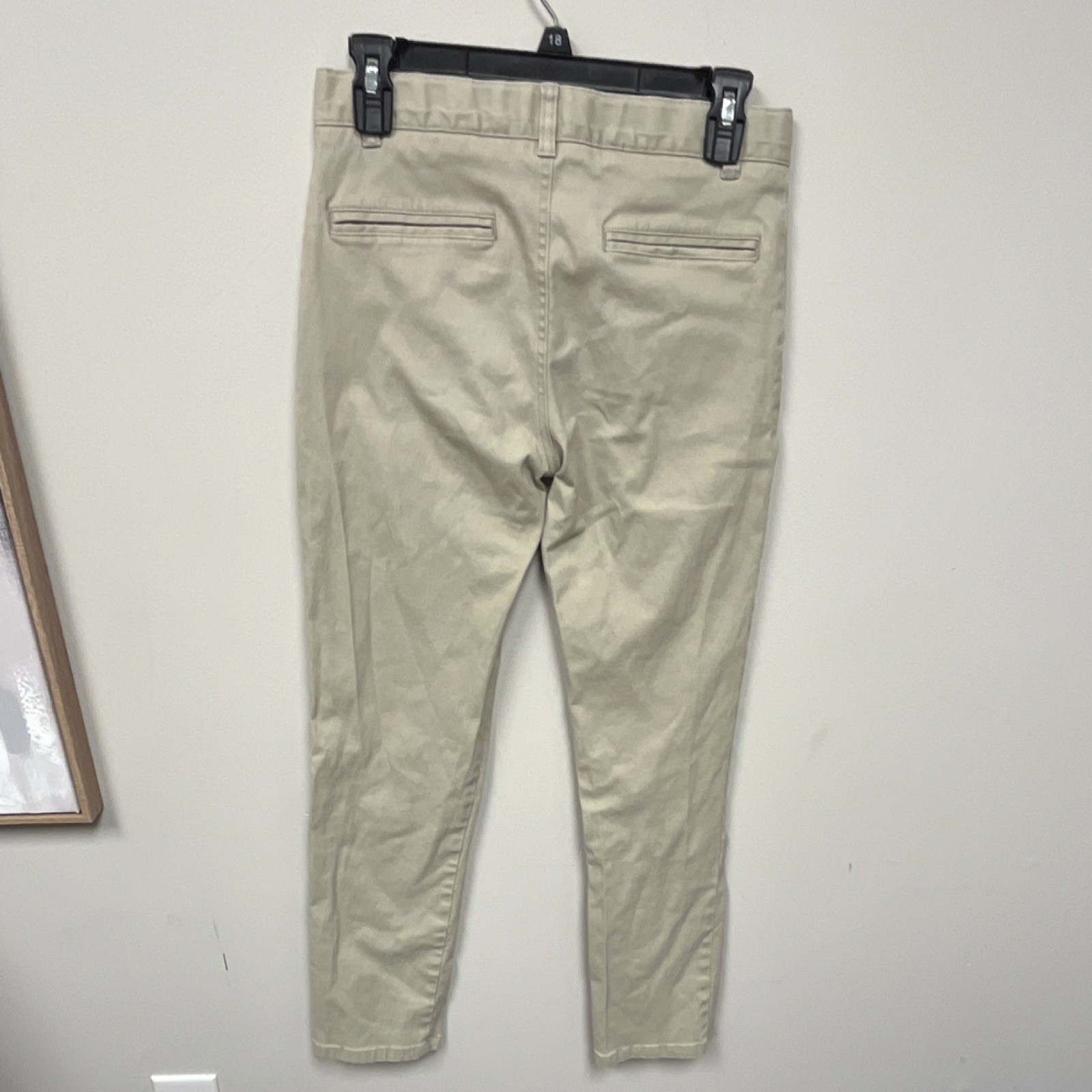 French Toast Boys Beige Uniform Pants 16 Straight Fit Stretch Twill Blend