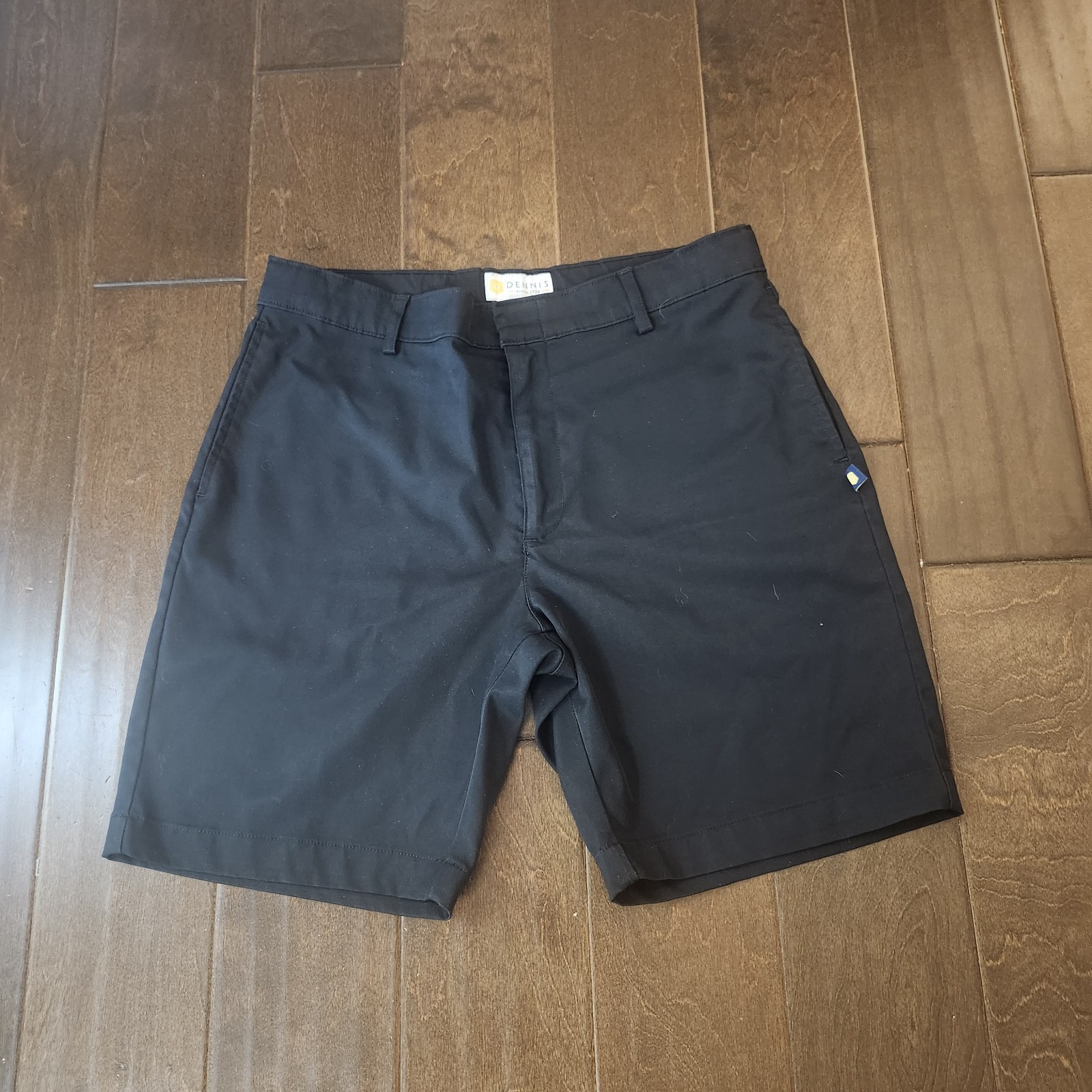 Dennis Uniform Boys 14 Husky Black School Uniform Shorts Flat Front
