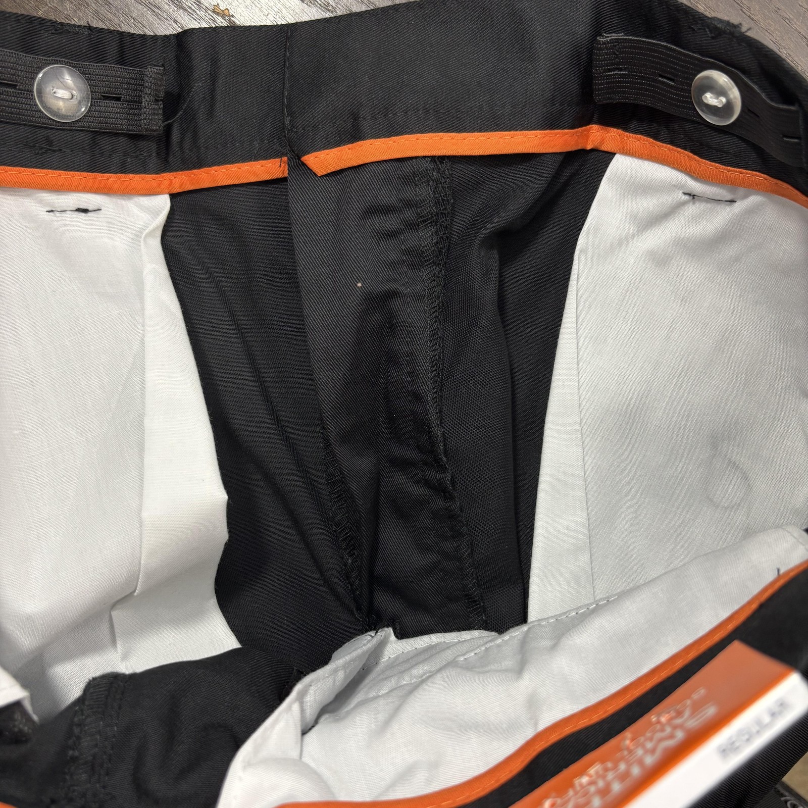 NWT Smith’s Boys Uniform Pants Youth Size 20 Black Flat Front Adjustable Waist