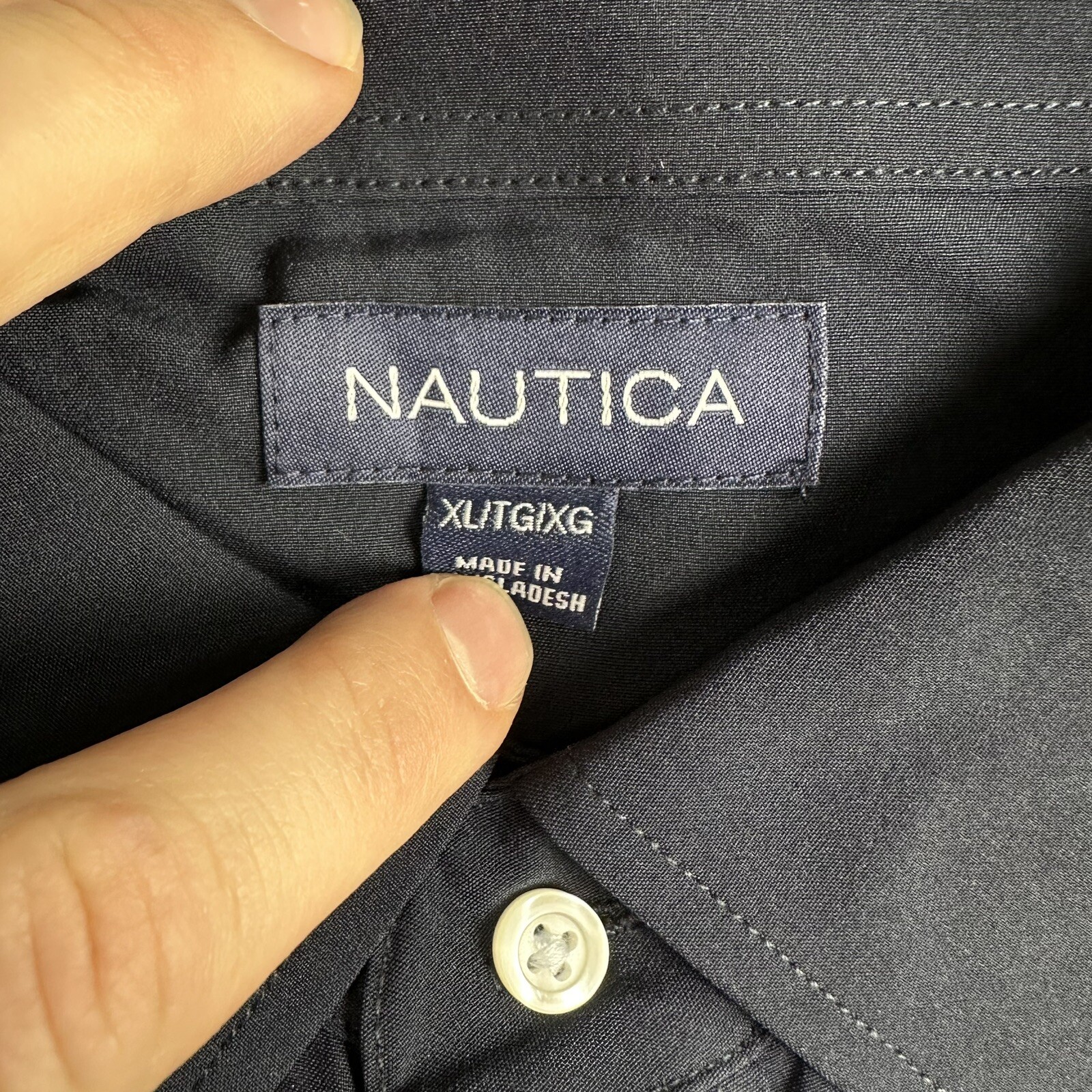 Nautica Young Men’s School Uniform Long Sleeve Performance Size XL Navy