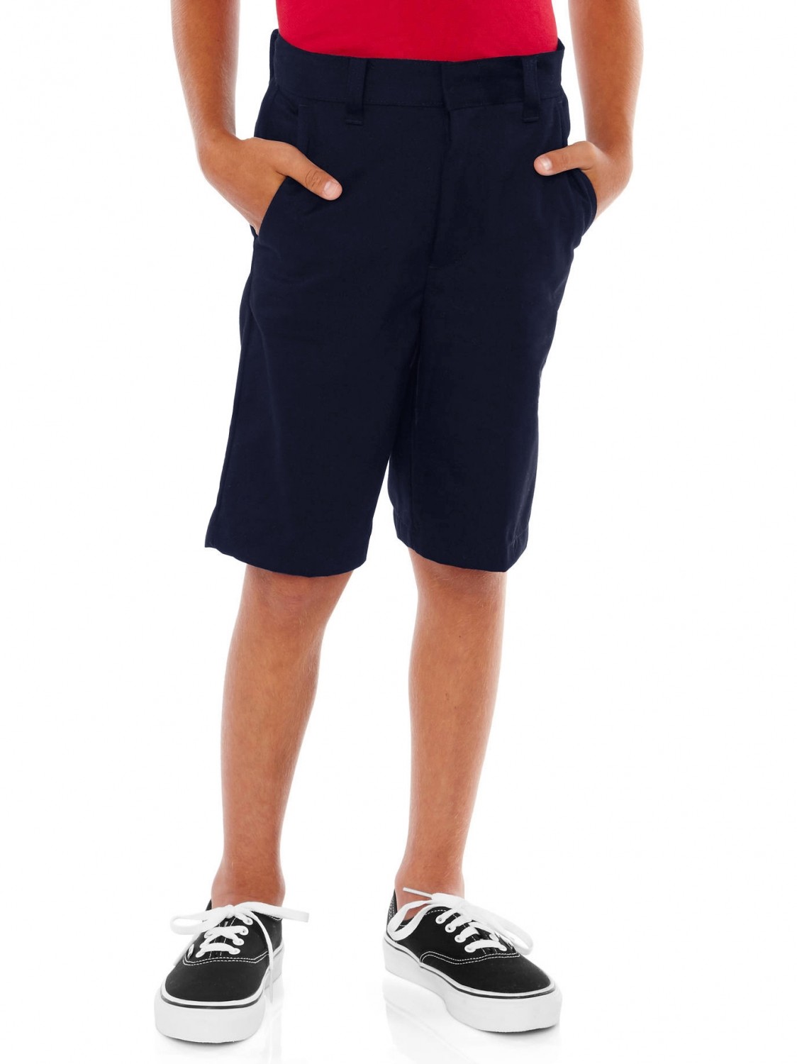 George Boys School Uniforms Dark Navy Flat Front Shorts Size 10s ———–A10