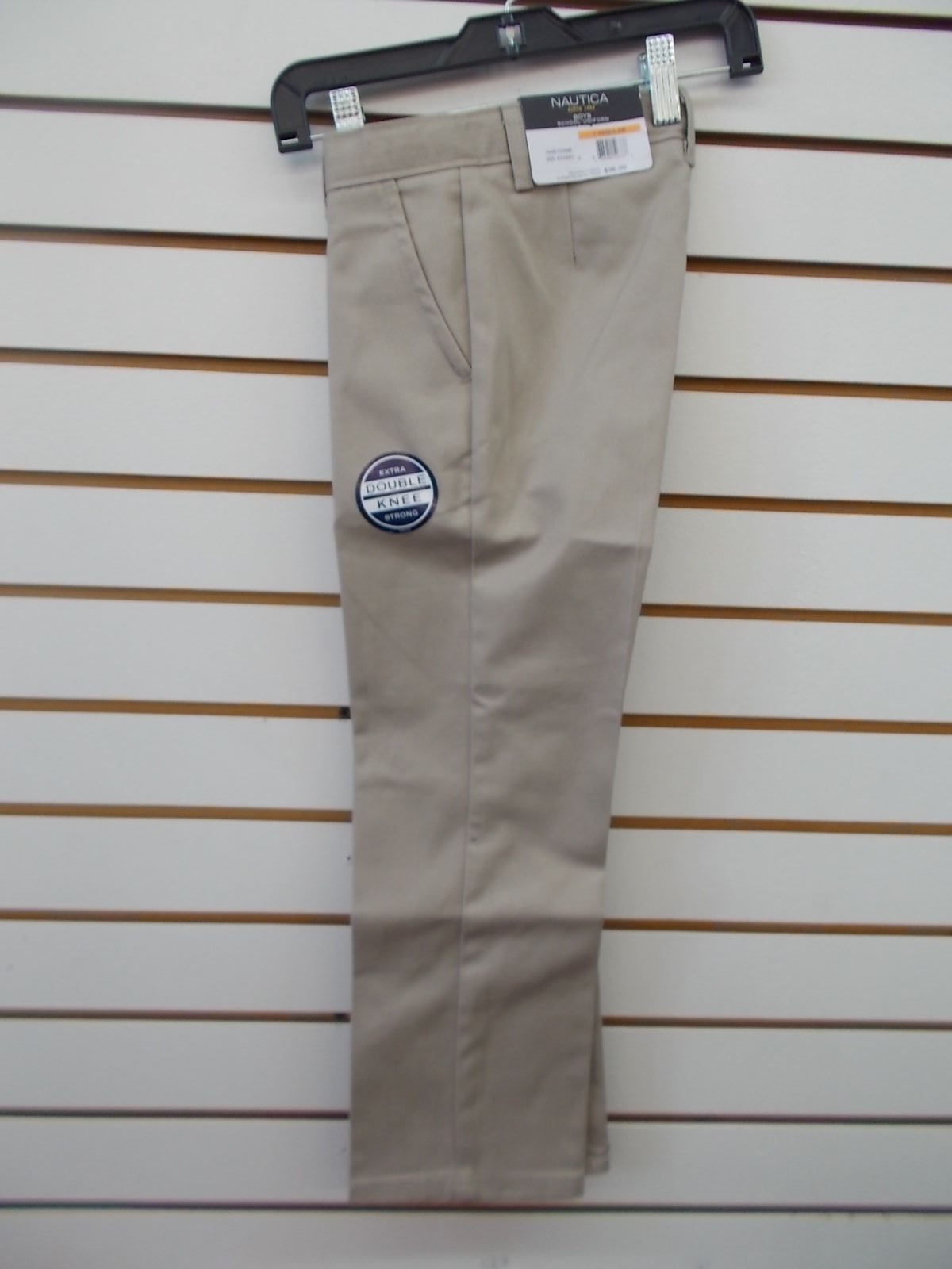 Boys Nautica $36 Uniform/Casual Khaki Flat Front Pants Reg & Husky Sizes 4 – 14