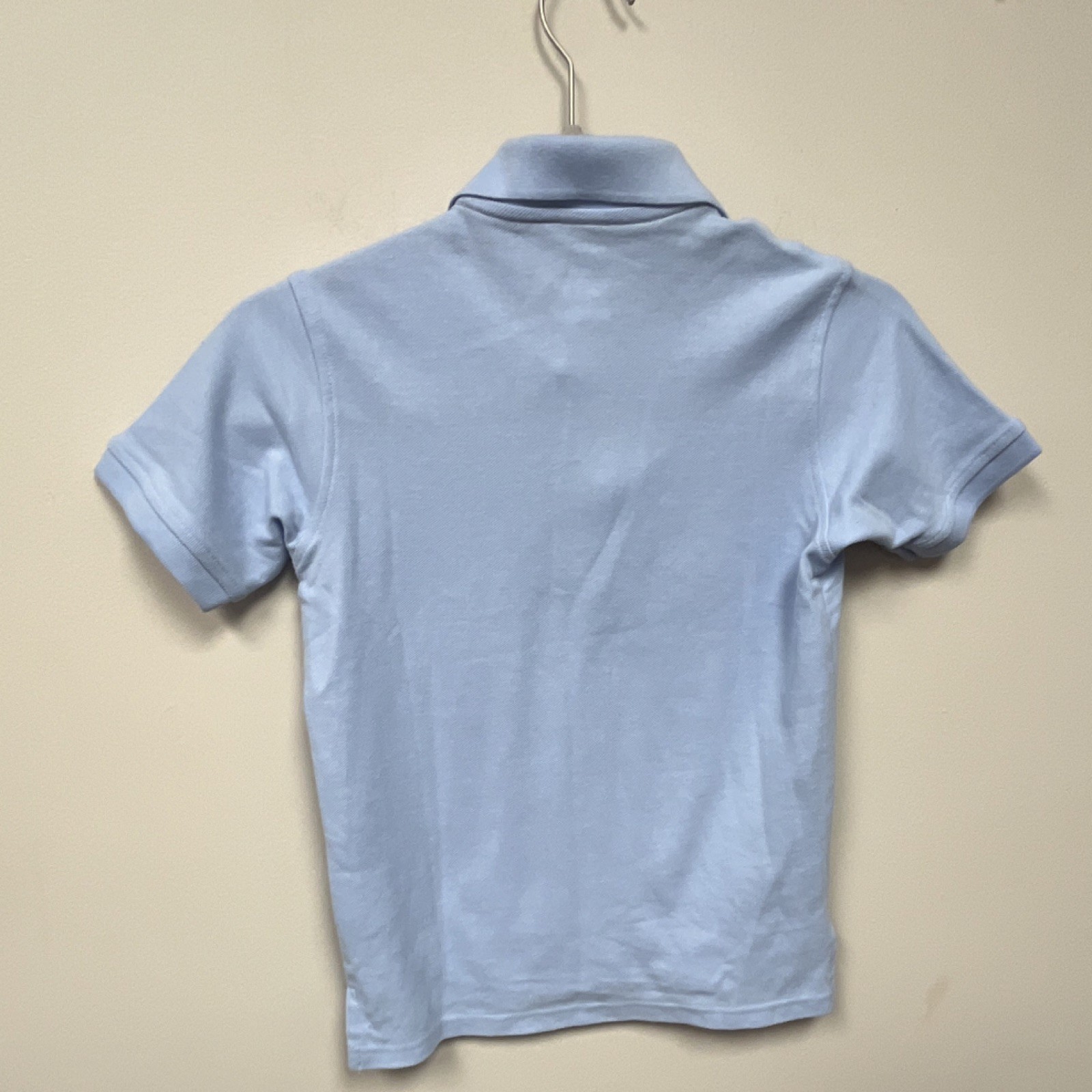 French Toast Boys Uniform Polo Shirt Blue M (8) Short Sleeve Solid Piqué
