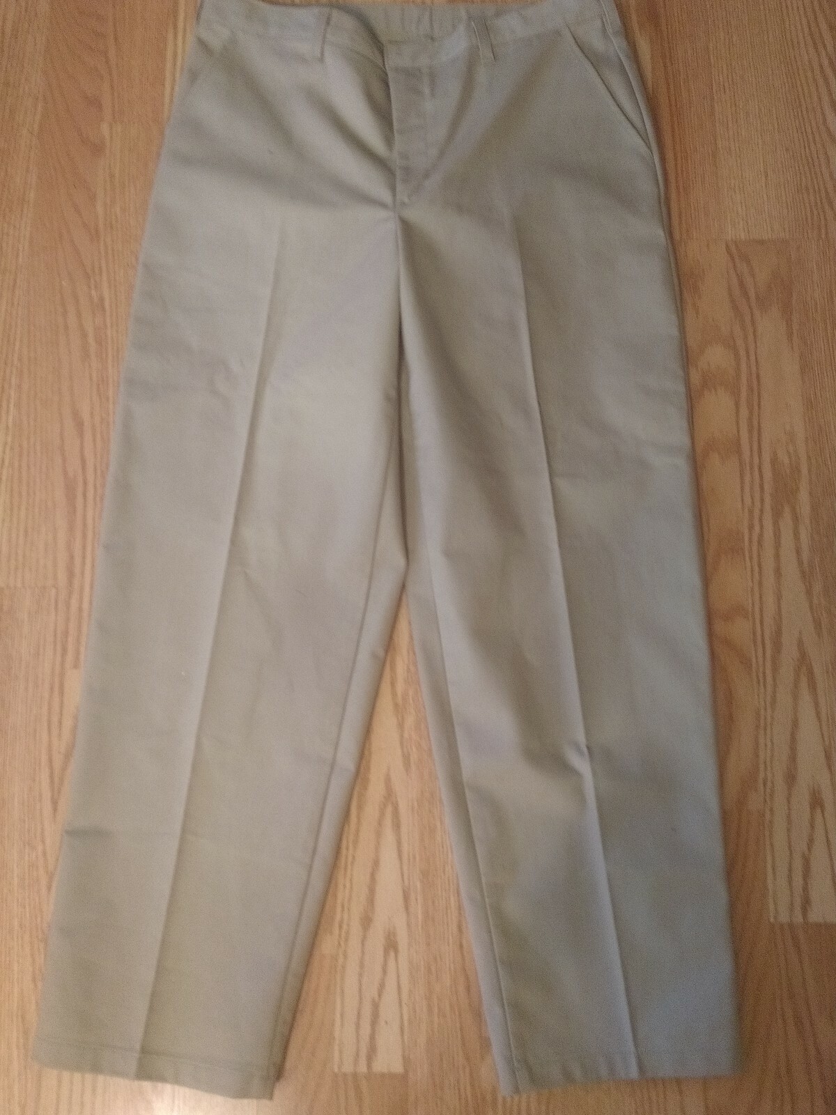S/B SCHOOLBELLES UNIFORM PANTS RELAXED FIT BOYS HUSKY (35 X 30) KHAKI EASY CARE