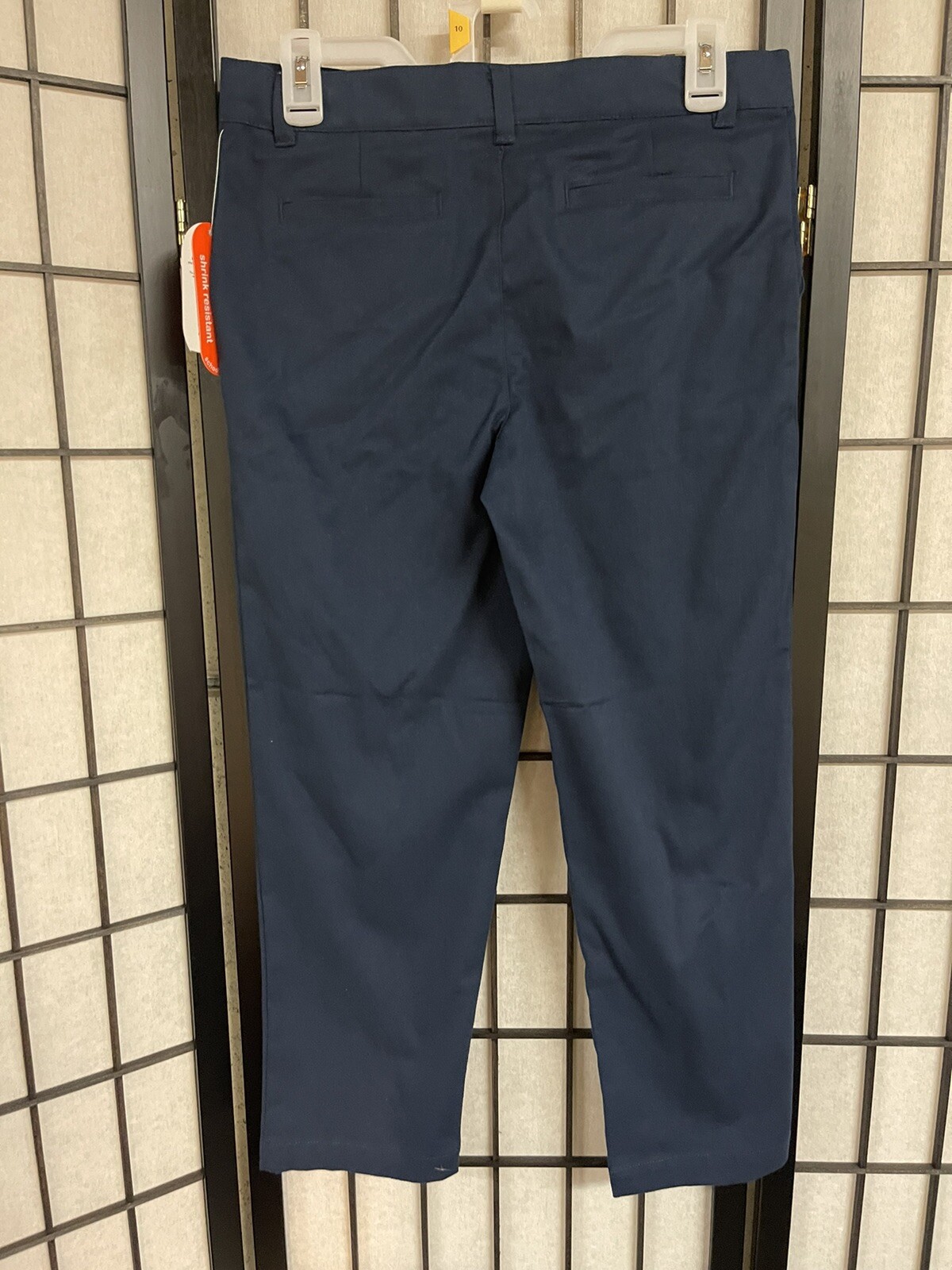 Lot Of 2 School Uniforms Flat Front Twill Pant Blue 10 Husky New SKU A24