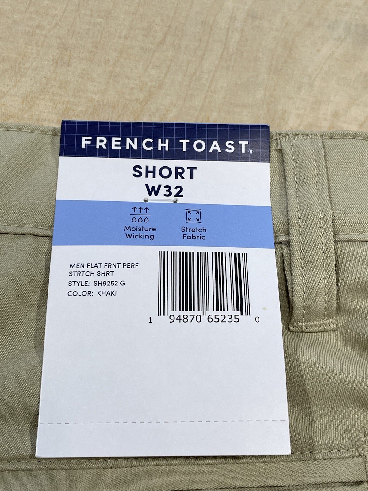 French Toast Uniform Shorts Boys Size W32 Khaki NWT