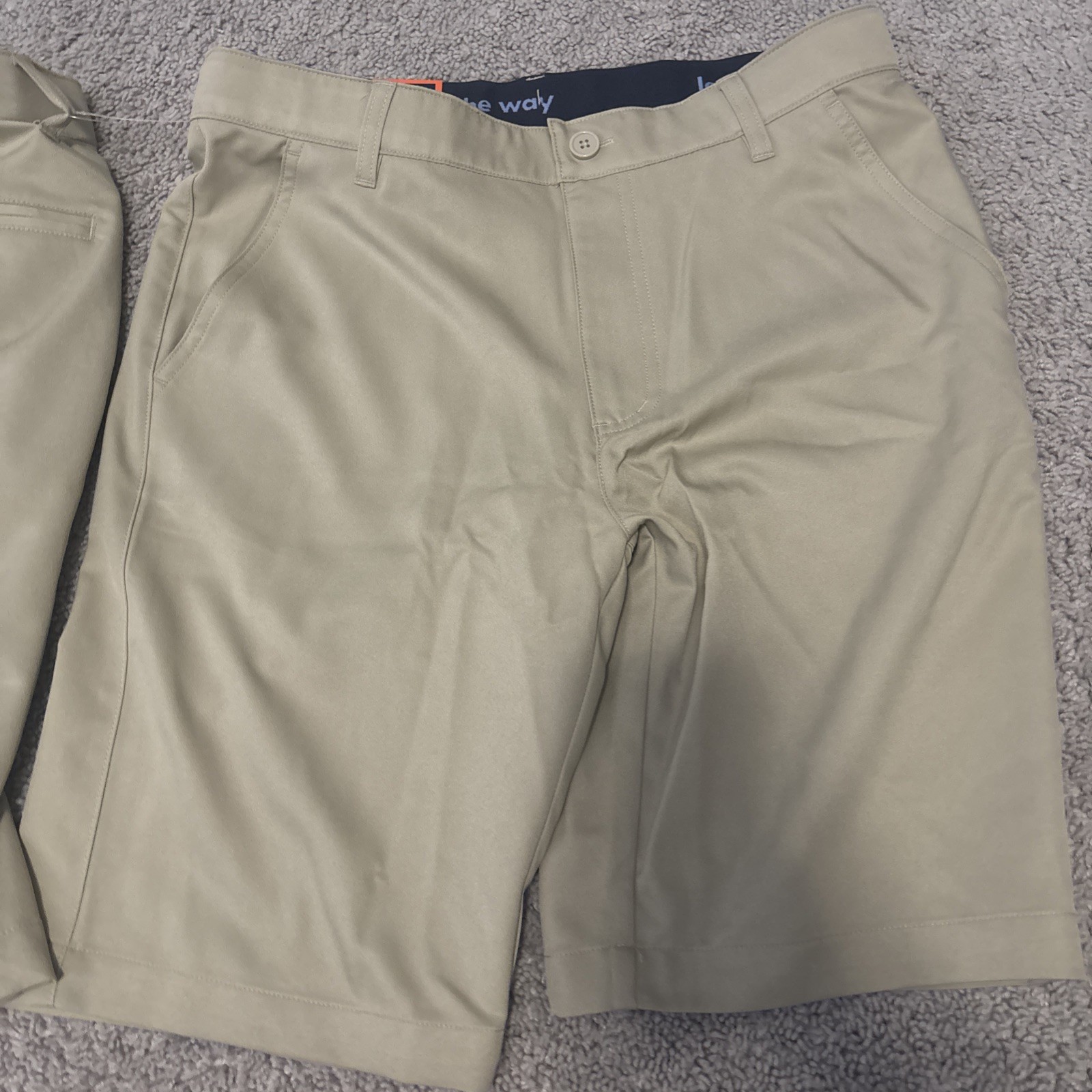 French Toast Youth Boy’s 2-Pack Performance Uniform Shorts, Khaki, Size 16