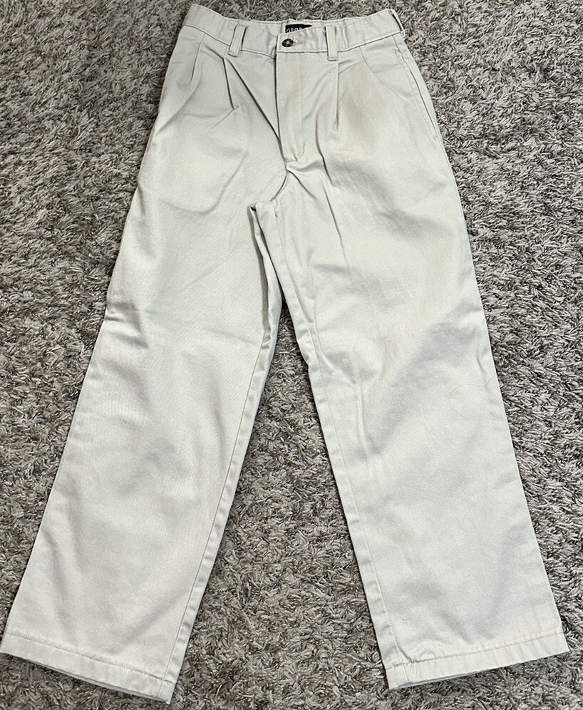 GEORGE- Boy’s Khaki Pleated Uniform Pants- Size 10Reg