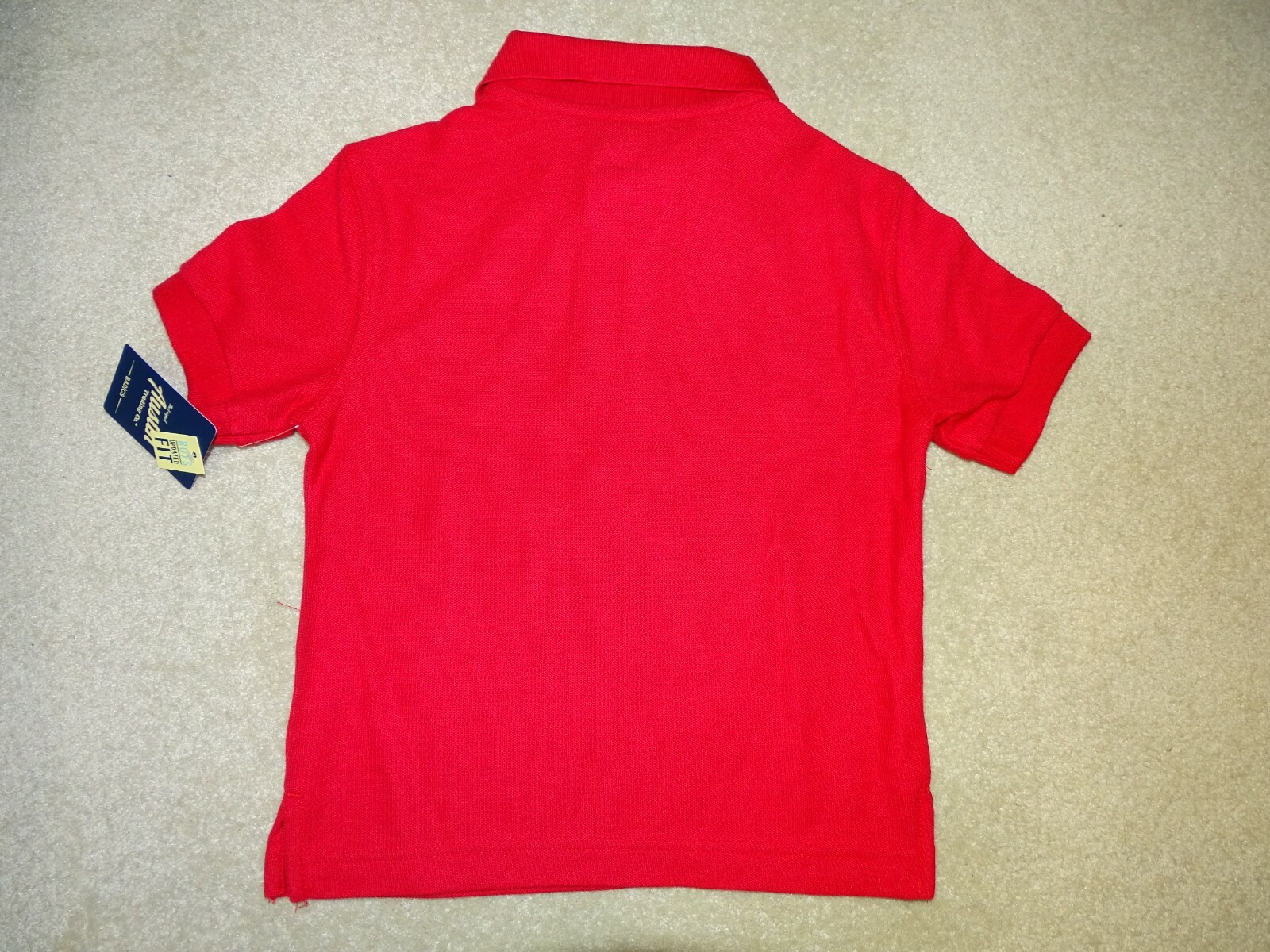 Austin Trading Co. Boys School Uniform Red Polo Shirt-Smoke/Pet-free-XS 6/7-NWT