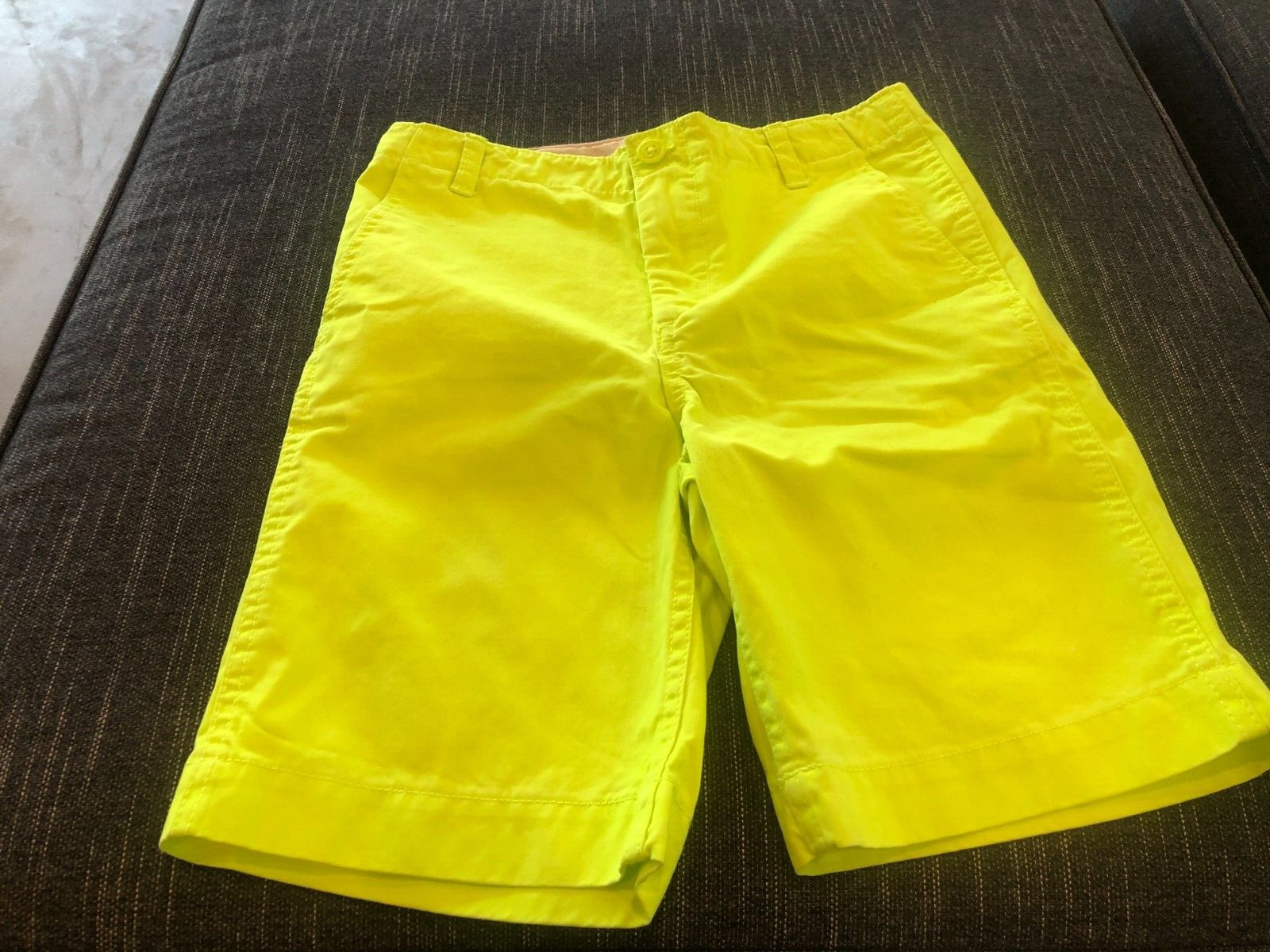 Gap Kids Boys Size 8H Husky Bright Yellow Chino Shorts