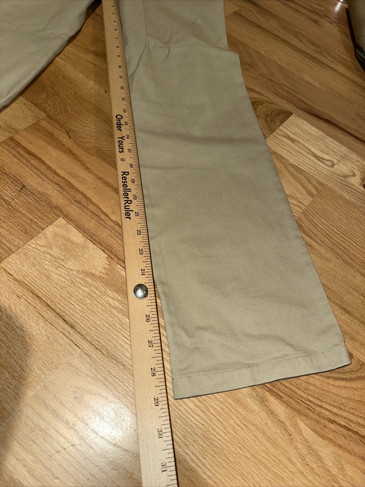 NWOT French Toast Adj Waist Pants Khaki Tan Size 16 School Uniform Power Knee