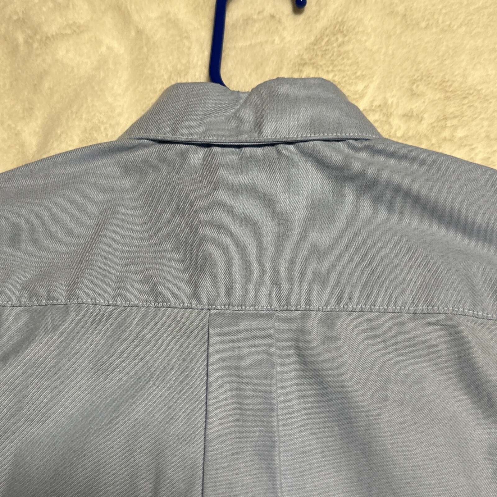 French Toast Size 14 Short Sleeve Button Down Uniform Shirt Light Blue (#11)