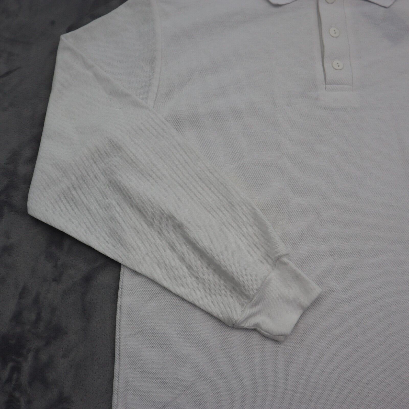 Joy Land Shirt Youth 18 White Chest Button Long Sleeve Collared School Uniforms