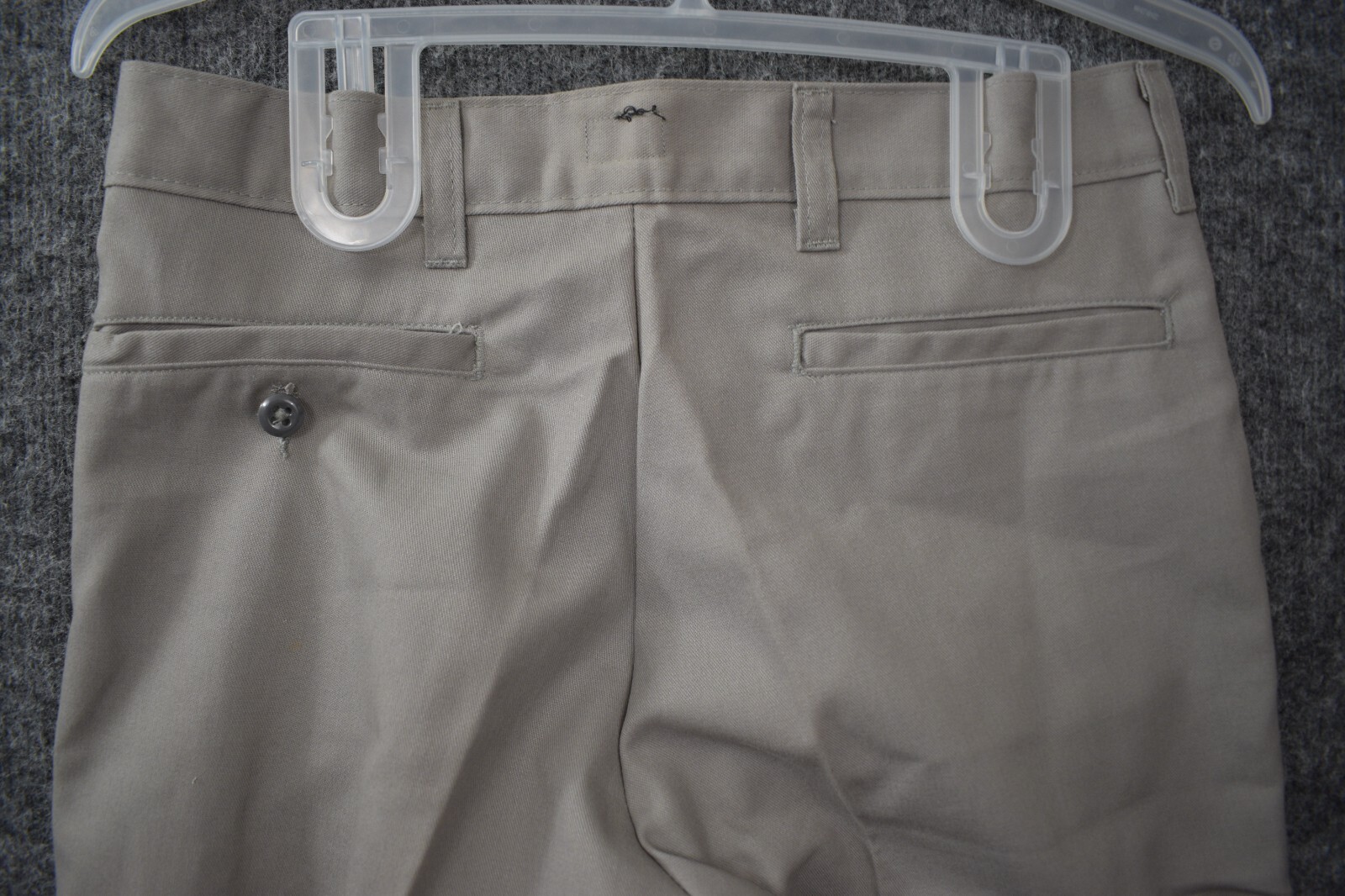 Dickies School Wear Boys 18 RG Gray Pants 26×30 Flat Front Straight Leg Uniform