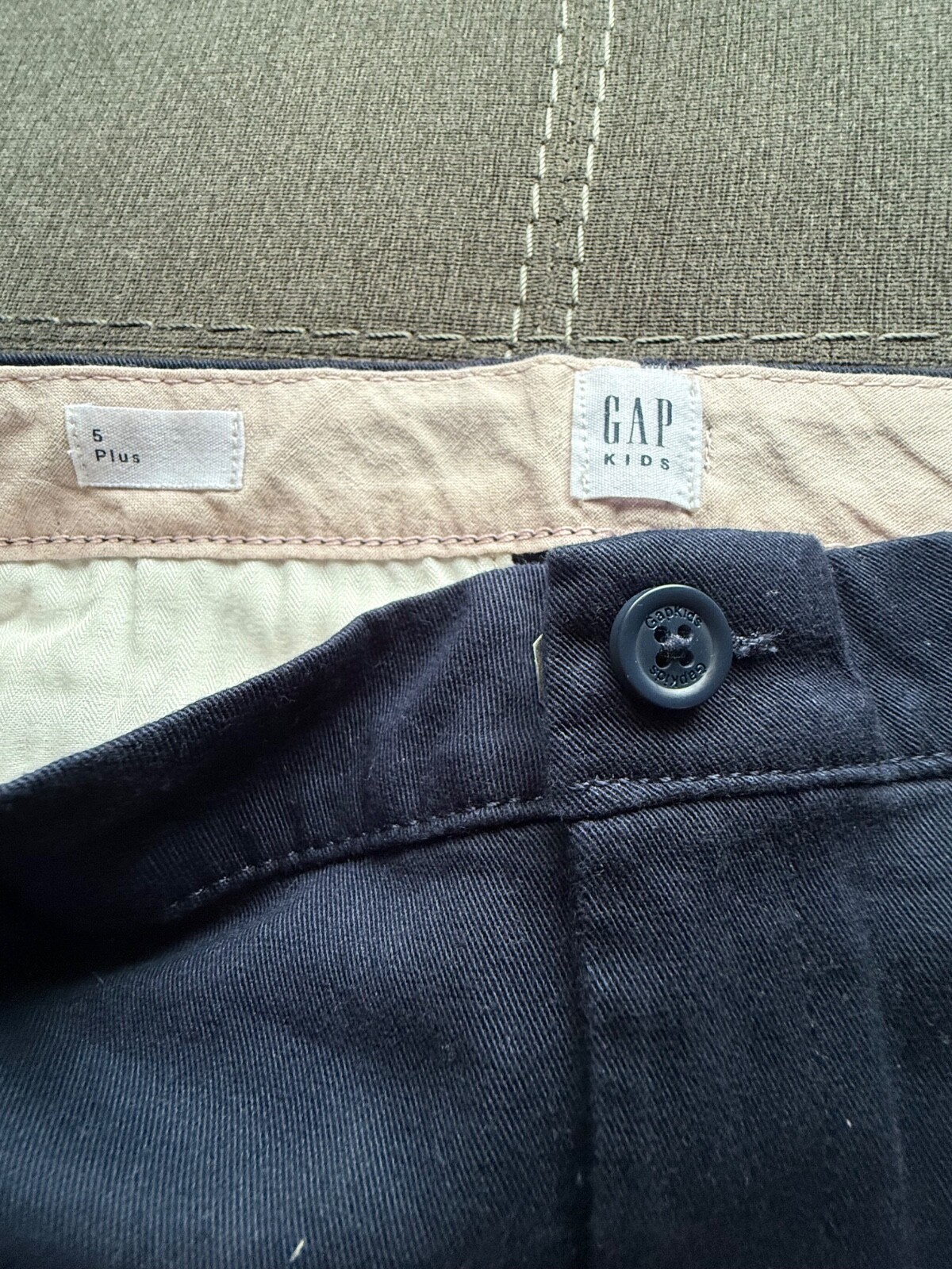 NWT blue navy school uniform pants shorts lot adjustable waist 6 pieces