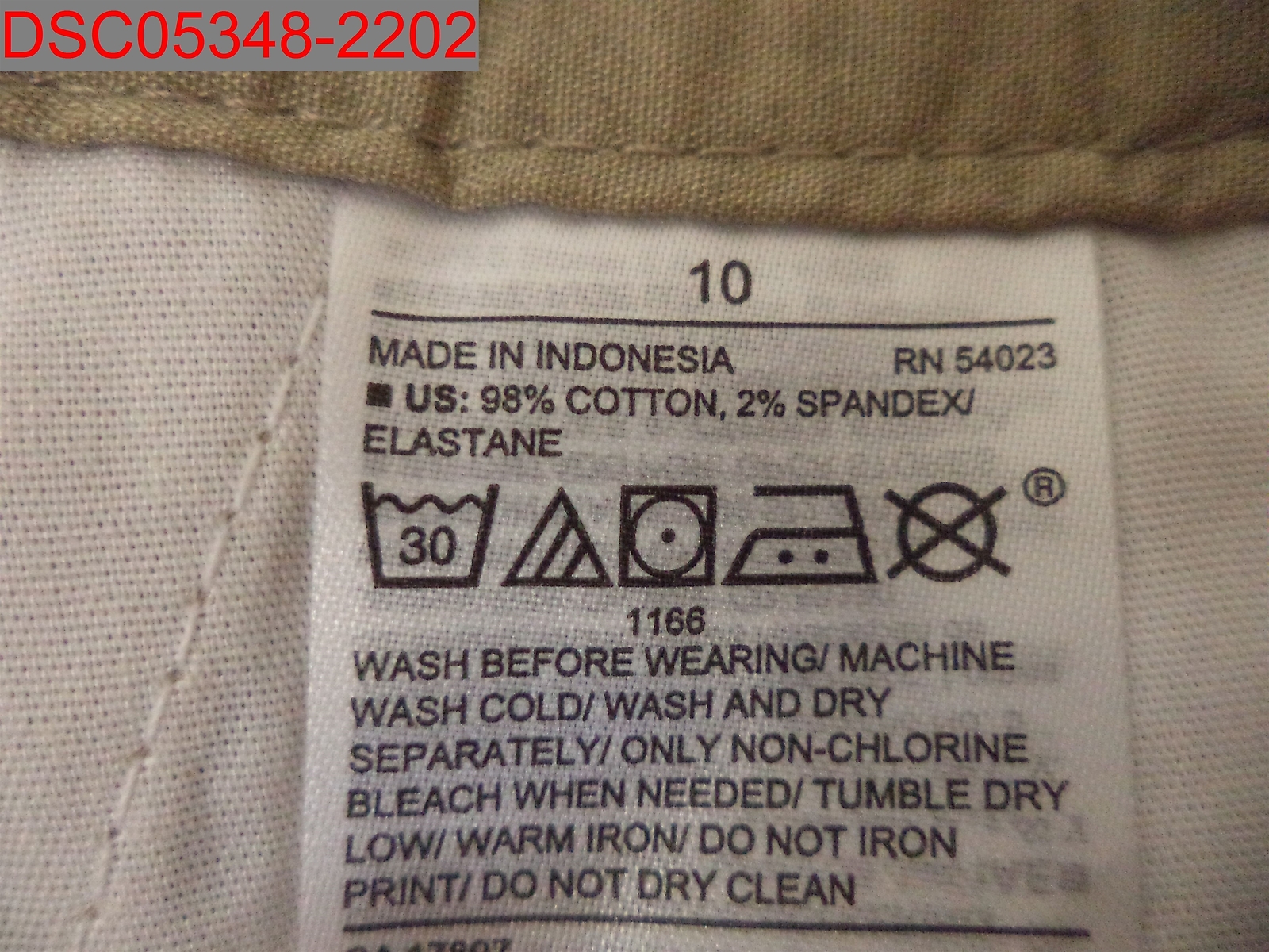 Old Navy Boys Khaki Skinny Built In Flex Adjustable Waist Uniform Pant, Size 10
