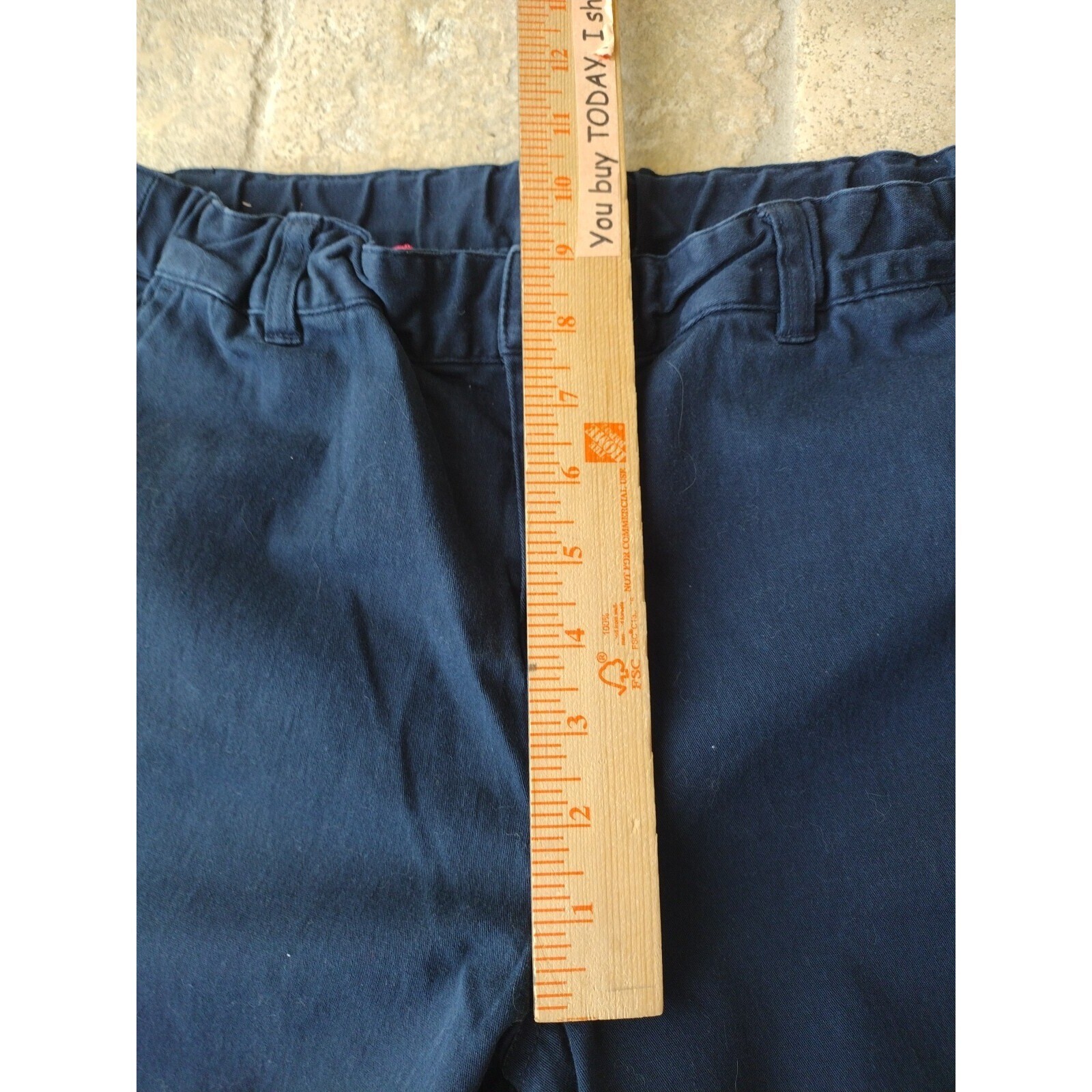 French Toast Pants 14 1/2 Plus Boys Navy School Adjustable Waist Relaxed Fit