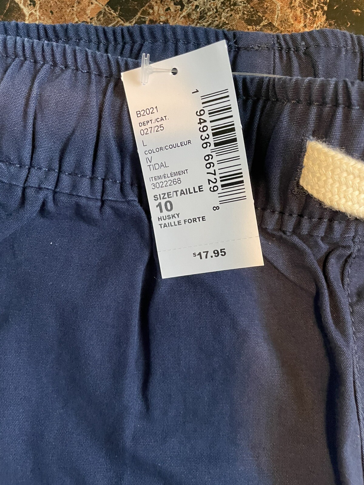 boys size 10 Husky navy blue childrens place shorts