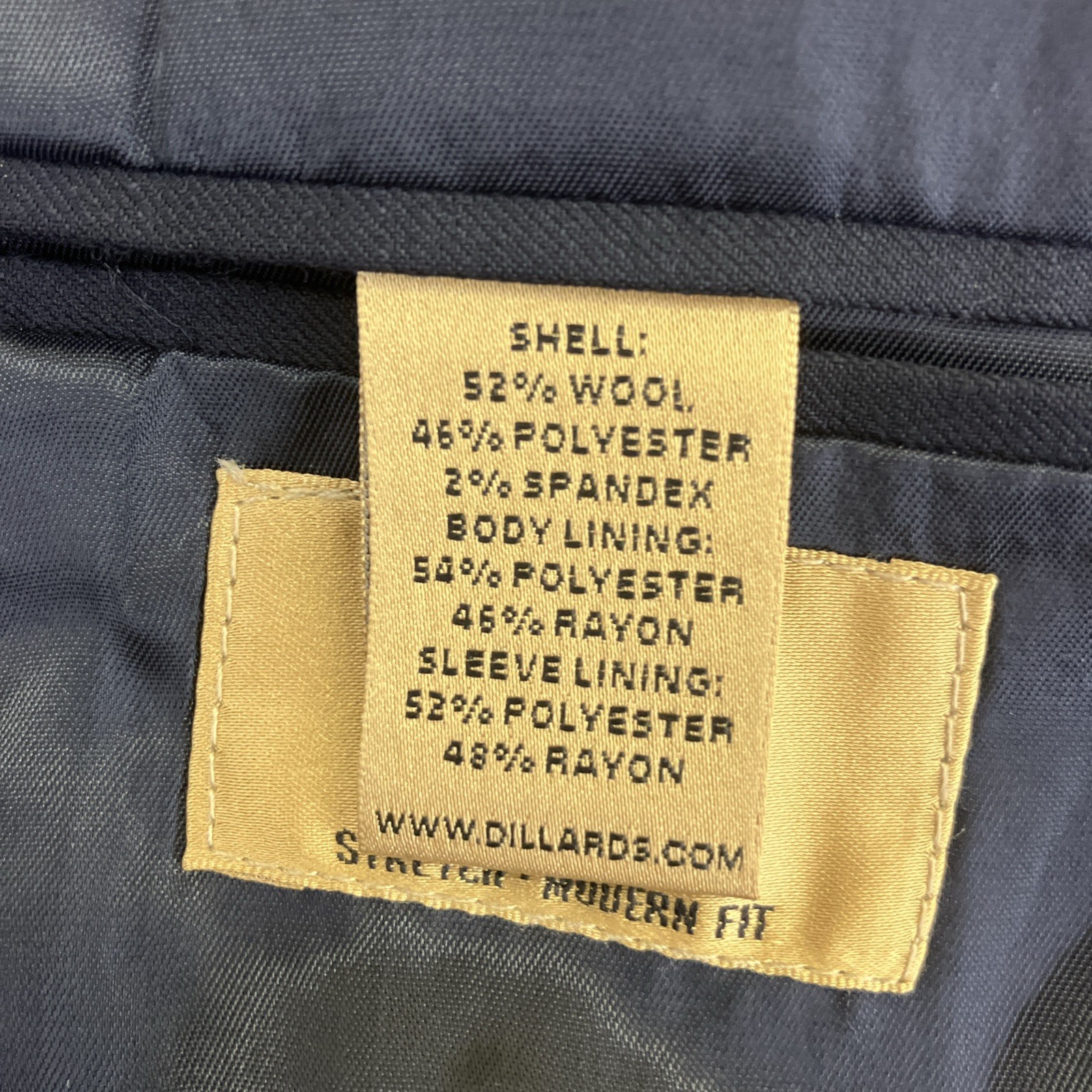 Dillards Class Club Boys Two Button Blazer Size 10 Navy Blue Classic