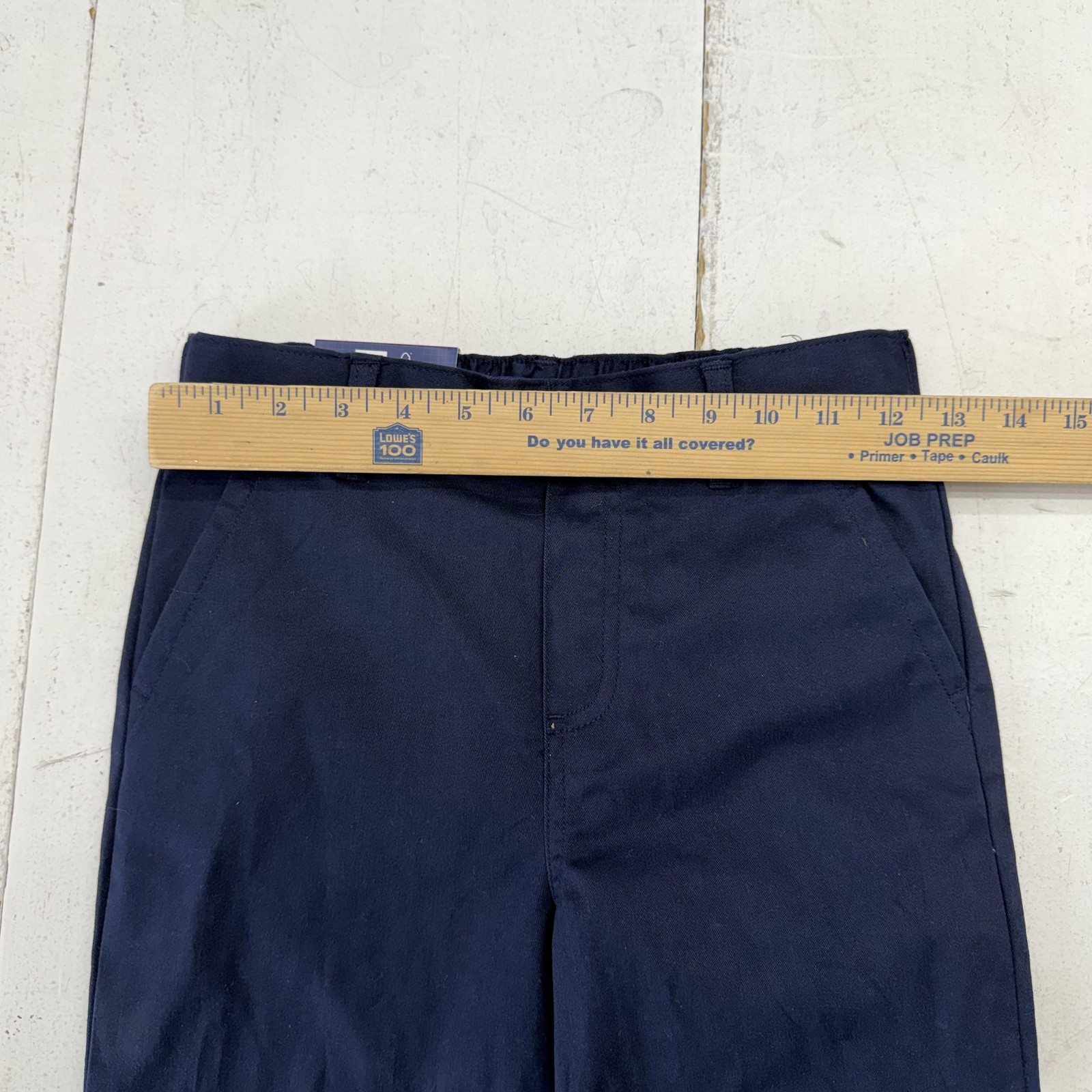 French Toast Pants Boys 10 Navy Straight Twill Adjustable Waist School Uniform