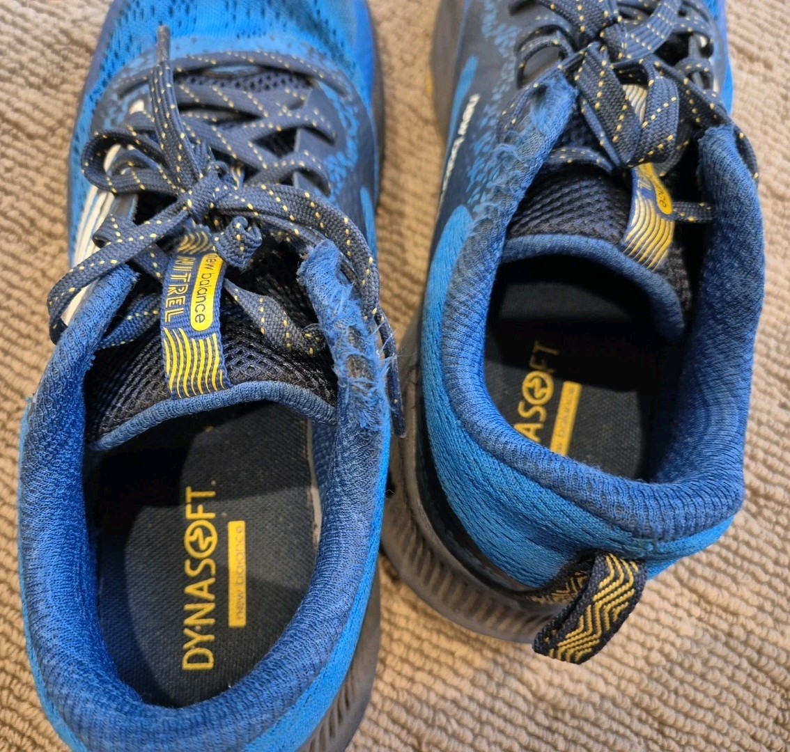NEW BALANCE NITREL BOYS GPNTRLA5 BLUE UK 5.5 US 6 EU 38.5 TRAIL SHOES SNEAKERS