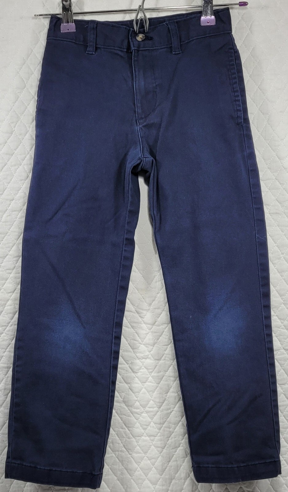Wonder Nation Boy’s School Uniform Pants Adjustable Waist Dark Navy Size 7