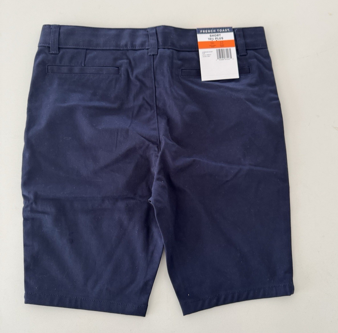 French Toast Boys’ Pull-On Short Navy blue School Uniform Shorts 10 1/2 plus