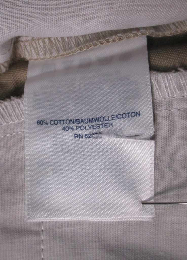 LANDS END Khaki Plain Front School Uniforms Pants Boys 12 Inseam 26″ NEW