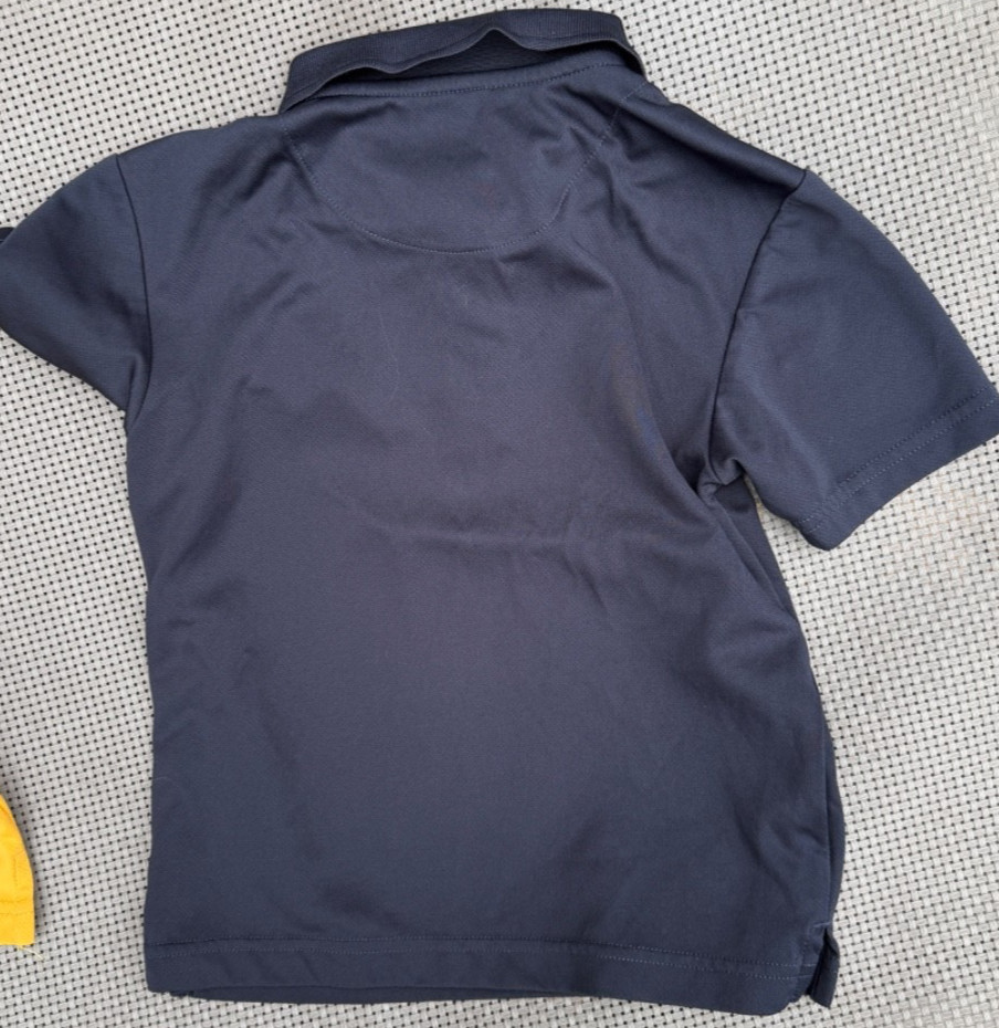 LOT of 6 Boys uniform IZOD,OLD NAVY,GEORGE PERFORMANCE Fabric Polo Shirts 6-7